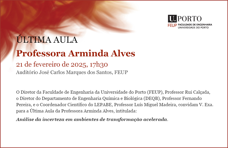 Last Lecture Professor Arminda Alves